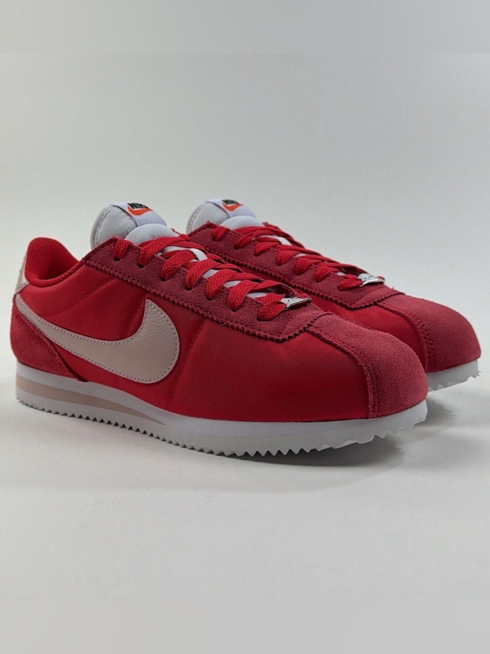 Nike Cortez TXT Textile Red White Womens Shoes Sneakers Athletic Low DZ2795-606